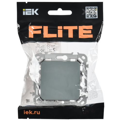 FLITE Выключатель 1-клавишный 10А ВС11-1-0-ФлС серый IEK FLITE Выключатель 1-клавишный 10А ВС11-1-0-ФлС серый IEK