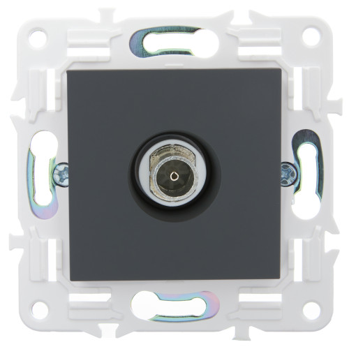 SKANDY Розетка TV оконечная SK-A12G графит IEK SKANDY Розетка TV оконечная SK-A12G графит IEK