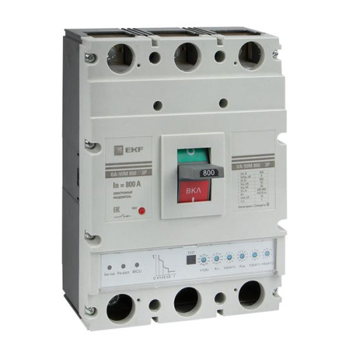 ВА-99М 800/800А 3P 10In 75кА с электронным расцепителем EKF