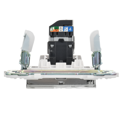 SKANDY Розетка компьютерная RJ45 кат.5E SK-K01N металл никель IEK