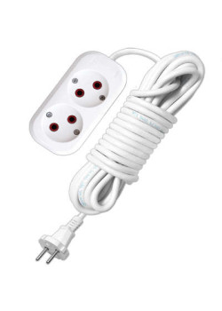 Удлинитель 2х2м без заземл. 6А IP20 У6-011М ПВС 2х0.75 UNIVersal 011М-02