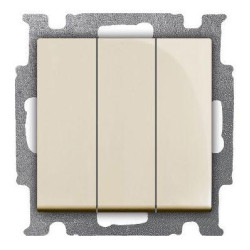 Выключатель 3-кл. 1п СП Basic 55 16А IP20 250В с клавишей механизм сл. кость ABB 2CKA001012A2158