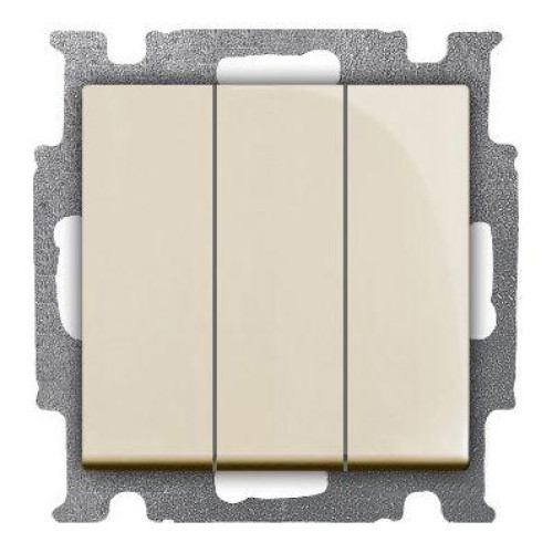 Выключатель 3-кл. 1п СП Basic 55 16А IP20 250В с клавишей механизм сл. кость ABB 2CKA001012A2158