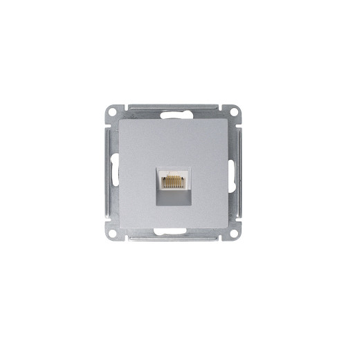 ATLASDESIGN РОЗЕТКА компьютерная RJ45 кат. 5e, механизм, АЛЮМИНИЙ