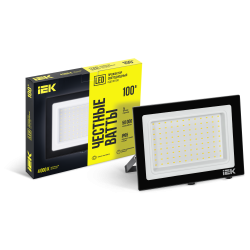 Прожектор светодиодный СДО 06-100 IP65 4000К черный IEK