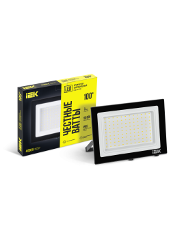 Прожектор светодиодный СДО 06-100 IP65 4000К черный IEK