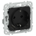 FLITE Розетка 1-местная с заземлением с защитными шторками 16А с USB A+C 20Вт безвинтовое крепление РСЮшс11-1-ФлЧ черный IEK FLITE Розетка 1-местная с заземлением с защитными шторками 16А с USB A+C 20Вт безвинтовое крепление РСЮшс11-1-ФлЧ черный IEK