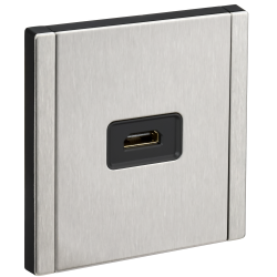FORTE&PIANO Розетка HDMI FP740M металл никель IEK