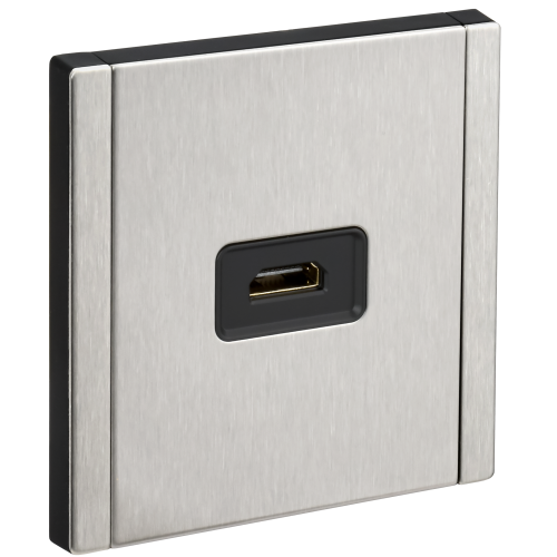 FORTE&PIANO Розетка HDMI FP740M металл никель IEK