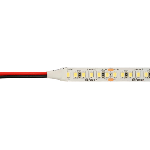 Светодиодная LED лента Feron LS502, 180SMD(2835)/м 16Вт/м 24V 30000*10*1.22мм 3000К 30м IP20