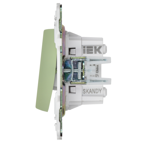 SKANDY Выключатель 2-клавишный перекрестный 10А SK-V06G мятный IEK SKANDY Выключатель 2-клавишный перекрестный 10А SK-V06G мятный IEK