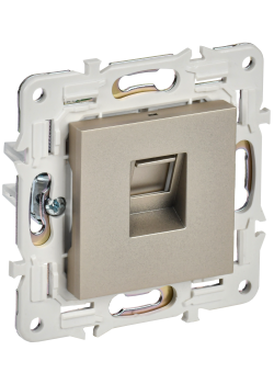 SKANDY Розетка компьютерная RJ45 кат.6 SK-K02Sh шампань IEK