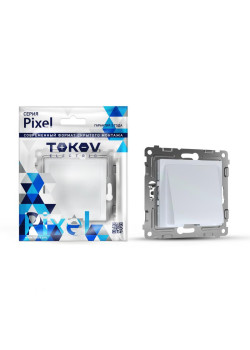 Вывод кабеля СП Pixel IP20 механизм перламутр. TOKOV ELECTRIC TKE-PX-CP-C04