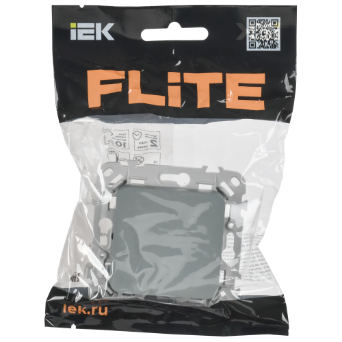 FLITE Выключатель 1-клавишный перекрестный 10А ВС71-1-0-ФлС серый IEK FLITE Выключатель 1-клавишный перекрестный 10А ВС71-1-0-ФлС серый IEK