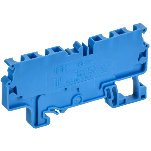 ARMAFIX Клемма пружинная CX2.5-4 BU 2,5мм2 четырехконтактная синяя IEK ARMAFIX Клемма пружинная CX2.5-4 BU 2,5мм2 четырехконтактная синяя IEK