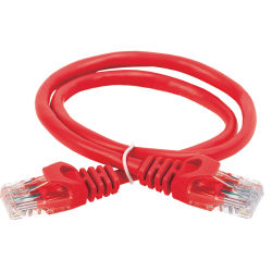 ITK Коммутационный шнур (патч-корд) кат.6 UTP PVC 0,5м красный