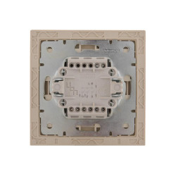 Выключатель 3-кл. СП Rain IP20 крем. LEZARD 703-0303-109