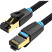 Патч-корд Vention прямой SFTP cat.8 RJ45 - 8м. Черный Тканевая оплетка