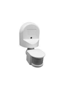 Датчик движения PMS-IR 008 1200Вт 180град. 12м IP44 WH JazzWay 5012899