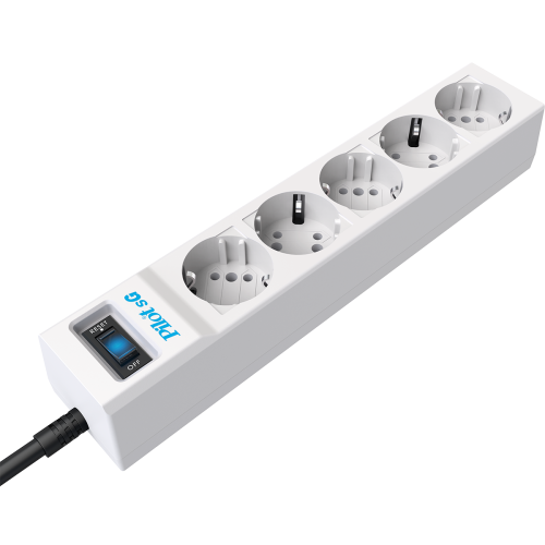Сетевой фильтр/ Surge protector Pilot SG5 5 outlets (GP), 10A / 2.2kVt, automatic circuit-breaker, 7 m Сетевой фильтр/ Surge protector Pilot SG5 5 outlets (GP), 10A / 2.2kVt, automatic circuit-breaker, 7 m