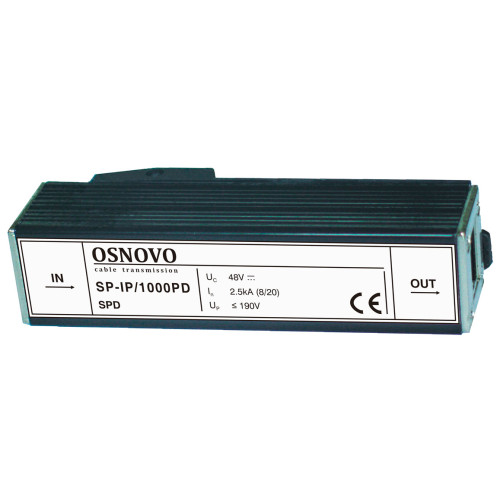 Устройство грозозащиты с защитой линий PoE до 1000 Мб/с RJ45