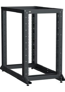 ITK LINEA F Стойка двухрамная 24U 600х600-1000мм черная