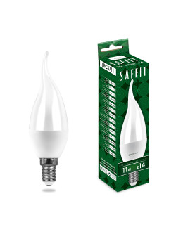 Лампа светодиодная SAFFIT SBC3711 Свеча на ветру E14 11W 230V 6400K