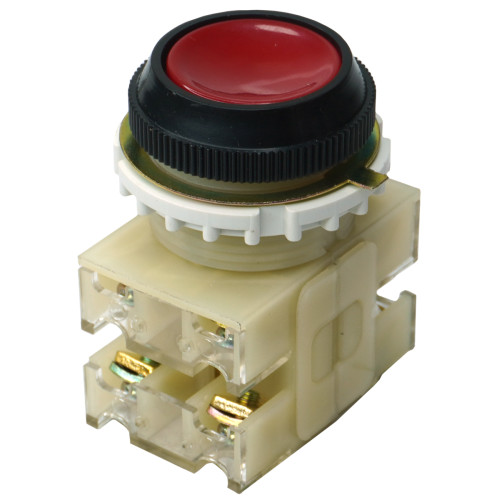 КЕ-012 У3 исп.3, красный, 2з+2р, цилиндр, IP40, 10А, 660В, выключатель кнопочный  (ЭТ)