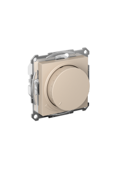 ATLASDESIGN СВЕТОРЕГУЛЯТОР (диммер) поворотно-нажимной, LED, RC, 400Вт, механизм, ПЕСОЧНЫЙ