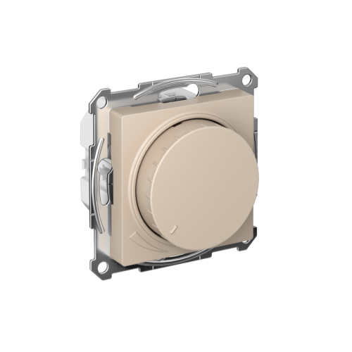 ATLASDESIGN СВЕТОРЕГУЛЯТОР (диммер) поворотно-нажимной, LED, RC, 400Вт, механизм, ПЕСОЧНЫЙ