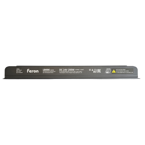 Трансформатор для светодиодной ленты с диммированием 200W 24V IP20 , клипсы, LB006 Трансформатор для светодиодной ленты с диммированием 200W 24V IP20 , клипсы, LB006