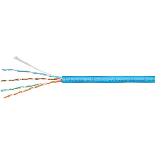 Cabeus UTP-4P-CAT.5E-SOLID-LSZH-BL