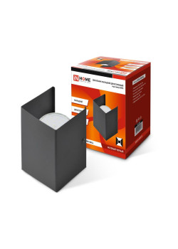 Светильник GX53S-WALL 2MB GX53 230В накладной двусторон. подсветка матов. черн. IN HOME 4690612034294
