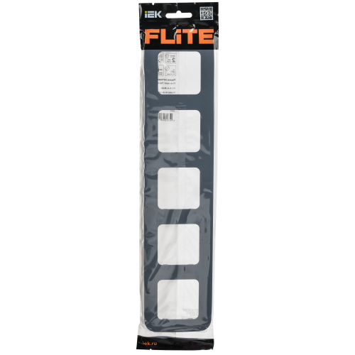FLITE Рамка 5-местная РУ-5-А-ФлМ маренго IEK FLITE Рамка 5-местная РУ-5-А-ФлМ маренго IEK