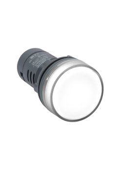 Сигнальная лампа SB7 моноблочная 22мм белая LED 110В AC/DC