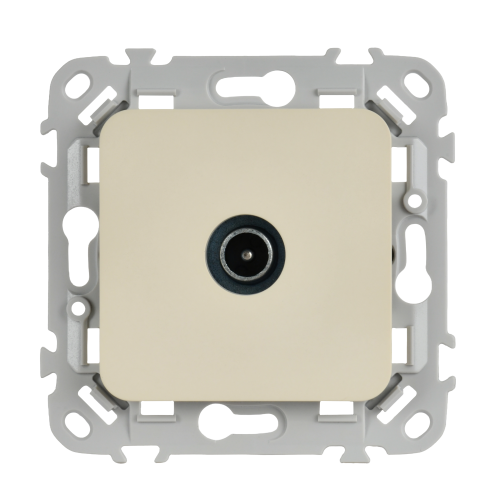 FLITE Розетка TV экранированная оконечная тип M РТВм-1-1-1-ФлСл сливочный IEK