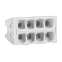 Клемма строительно-монтажная OptiKit СМК 2273-248 (с пастой) 8 отверстий 0,5-2,5 мм2