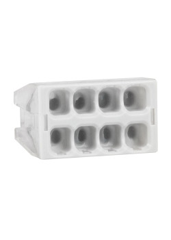 Клемма строительно-монтажная OptiKit СМК 2273-248 (с пастой) 8 отверстий 0,5-2,5 мм2