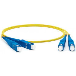 Патч-корд Lanmaster TWT-2SC-2SC/SU-0.5 2x SC дуплекс-SC дуплекс 0.5м ПВХ желтый
