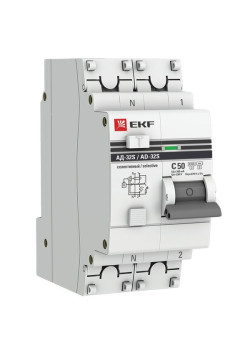 АВДТ АД-32 1P+N (S) 50А х-ка C 300мА тип АС эл. 4,5кА PROXIMA EKF