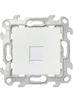 Розетка компьютерная СП Simon 24 RJ45 кат.5E UTP IP20 механизм бел. Simon 2410598-030
