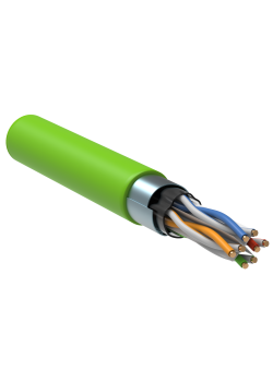ITK Витая пара F/UTP кат.6 4х2х23AWG solid LSLTx нг(А)-LSLTx зеленый (305м)