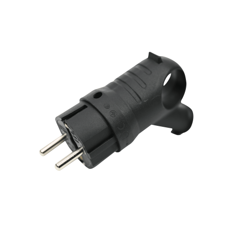MULTISET Вилка 2К+З угловая каучуковая 16 А/250 В IP44 ЧЁРНАЯ MULTISET Вилка 2К+З угловая каучуковая 16 А/250 В IP44 ЧЁРНАЯ