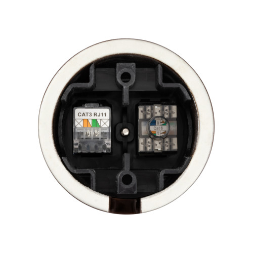 Розетка телефонная RJ11 + компьютерная RJ45 коричневая «Болонь» TDM Розетка телефонная RJ11 + компьютерная RJ45 коричневая «Болонь» TDM