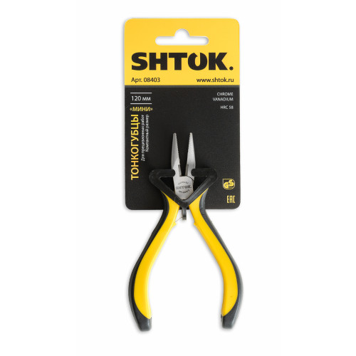 Тонкогубцы Мини 120 мм, SHTOK. 08403