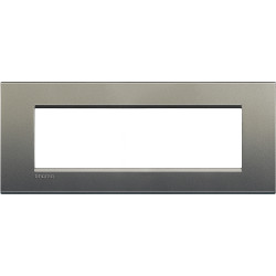LivingLight Рамка прямоугольная, 7 модулей, цвет Серый шелк