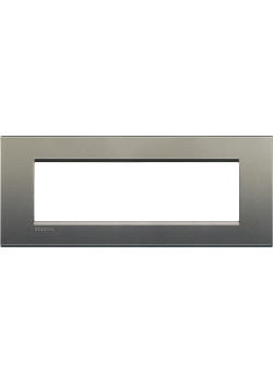 LivingLight Рамка прямоугольная, 7 модулей, цвет Серый шелк