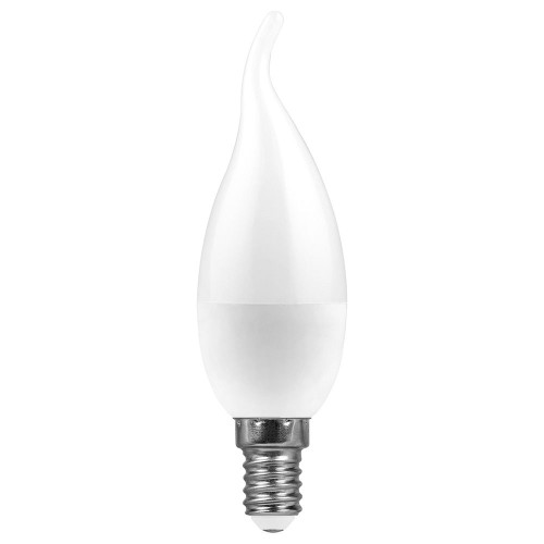 Лампа светодиодная Feron LB-570 Свеча на ветру E14 9W 175-265V 6400K