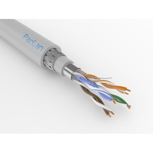 Кабель витая пара ParLan ARM PS F/UTP кат.5E PVCLS нг(А)-FRLS 4х2х0.52 (LAN) в броне (м) ТПД Паритет 267138
