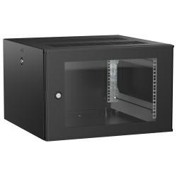 ITK UNITBOX W Шкаф настенный 6U 600х600мм дверь стеклянная черный